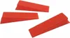 Three red leveling wedges are arranged on a white background. Produktbild-Vorschau