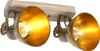 A close-up studio shot of a two-headed ceiling light fixture. Produktbild-Vorschau