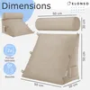 ELONEO Coussin dorsal avec traversin amovible et poche Voir les images du produit 2