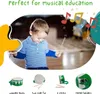 Trommel für Kinder grün/weiss – Holz, 20 cm, mit Sticks & Produktbild-Vorschau 3