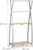 Portasciugamani da appoggio Relaxdays, design a X, 2 Anteprima dell’immagine prodotto 4