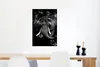 MuchoWow® Poster Elefant mit Rauch gegen schwarzen Produktbild-Vorschau 5