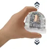 Mr. & Mrs. Panda Schneekugel Weihnachten Igel Blumen - Produktbild-Vorschau 2