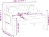 A diagram of a sofa with dimensions indicated by lines and text. Náhled obrázku produktu