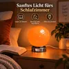 Orange Glas Nachttischlampe Kugel, dimmbare Tischlampe mit Produktbild-Vorschau 9