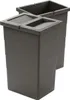Two dark gray rectangular bins with lids are shown side-by-side against a white background. Produktbild-Vorschau