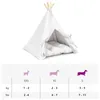 Pet teepee s polštářem Bílá 50 x 50 x 60 cm Polyester Náhled obrázku produktu 11