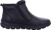 A black leather boot is shown from the side against a white background. Produktbild-Vorschau