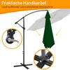 Jopassy Sonnenschirm 350cm Balkon Strandschirm Gartenschirm Produktbild-Vorschau 6