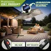 tillvex® Alu Sonnenschirm Rechteckig Ø 330 cm mit LED Solar Productafbeelding-voorbeeld 6