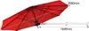 Parasol ścienny COSTWAY 250 cm, uchylny parasol ścienny, Podgląd zdjęcia produktu 3