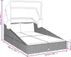 vidaXL Leżak ze składanym dachem szary 200x114x128 cm z Podgląd zdjęcia produktu 7