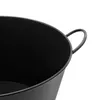 Vintage Metall Getränkekühler schwarz rund mit Griffen - 40 Produktbild-Vorschau 3