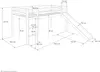 Homestyle4u Kinder Hochbett 90x200 cm – Massivholz Kiefer Produktbild-Vorschau 7