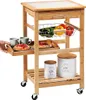 KESPER 49 x wys. 81 x gł. 38 cm Drewniany wózek kuchenny z Podgląd zdjęcia produktu 6