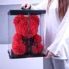 Duży Czerwony Miś z Róż - 40 cm + Pudełko Prezentowe ze Podgląd zdjęcia produktu 7