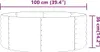Letto rialzato Acciaio verniciato a polvere 100x100x36 cm Anteprima dell’immagine prodotto 6