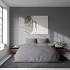 3-tlg Premium Damast Bettwäsche 200x200 + 80x80 cm mit YKK Produktbild-Vorschau 3