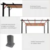 Outsunny Pergola Pavillon mit einstellbarem Stoffdach 3 x 4 Produktbild-Vorschau 6