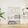 vidaXL Bibliothèque blanche 80x30x114 cm Bois composite Voir les images du produit 3