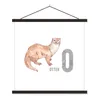 MuchoWow® Textilposter Alphabet - Tiere - Otter 90x90 cm Produktbild-Vorschau 1