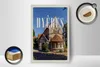 Holzschild Reise 12x18cm Hyères France Hafenstadt Urlaub Produktbild-Vorschau 2