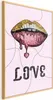 Posterpapier Poster - Fluid Lips 60x90 cm Text Produktbild-Vorschau 1