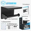 Strex Toilettenpapierhalter mit Ablage - Schwarz - Produktbild-Vorschau 9