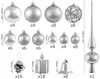 BRUBAKER 101-teiliges Set Weihnachtskugeln mit Baumspitze Produktbild-Vorschau 2