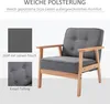 HOMCOM Jednomístná pohovka, lounge křeslo, relaxační Náhled obrázku produktu 4