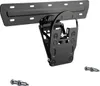 A black metal TV wall mount is shown against a white background. Podgląd zdjęcia produktu