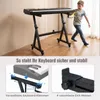 COSTWAY Keyboardständer mit Rollen & Metallrahmen, Produktbild-Vorschau 7
