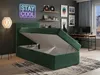 NORDELO Boxspringbett INCANTO 100x200 cm Grün Komplett-Set Produktbild-Vorschau 2
