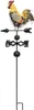 Gartenstecker "Hahn" auf Windrad aus Metall, handbemalt, Produktbild-Vorschau 3