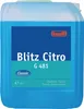 A blue plastic canister of cleaning fluid with a label. Produktbild-Vorschau