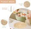 6er Set Tischset Runde Platzsets, Handgefertigte Produktbild-Vorschau 3