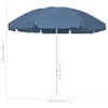 vidaXL Parasol de plage bleu 240 cm Voir les images du produit 5