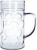 SET 30 St. Kunststoff Maß Krug 1l SAN Glasklar stapelbar Produktbild-Vorschau 1