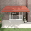 Maison Exclusive - Markise Einziehbar Orange und Braun 4x3 Produktbild-Vorschau 1