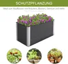 Outsunny Bac à fleurs surélevé en aluminium, bac à fleurs, Voir les images du produit 8