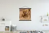 MuchoWow® Textilposter Löwe - Wilde Tiere - Jungtier 90x90 Produktbild-Vorschau 2