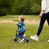 Kinder Lauflernrad 4 Räder Blau leichtes Rutschauto Balance Produktbild-Vorschau 4