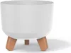 Blumentopf Gracia, Weiss, Kunststoff, Ø 200 mm, 174 mm Produktbild-Vorschau 2