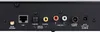 The back panel of an electronic device showing various input and output ports. Produktbild-Vorschau