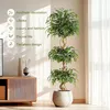 Ficus artificiel, tronc courbé Ficus artificiel avec pot Voir les images du produit 2