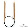 A pair of circular knitting needles with a black cable, presented on a white background. Produktbild-Vorschau