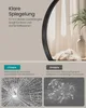 SONGMICS Wandspiegel, Spiegel rund,Metallrahmen, modern, Produktbild-Vorschau 8