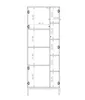 AX LIVING Vitrinenschrank Glas Queba QT07 – 70cm Breite, Produktbild-Vorschau 6