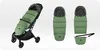 A product image showing a stroller footmuff in green, with separate views of the footmuff and its transformation into a bag. Náhľad obrázku produktu