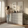 BEAUTYSOFA Komoda LEMON, 140 cm, materiál: kašmír/kašmír – Náhled obrázku produktu 4